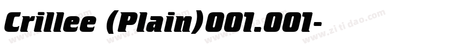 Crillee (Plain)001.001字体转换